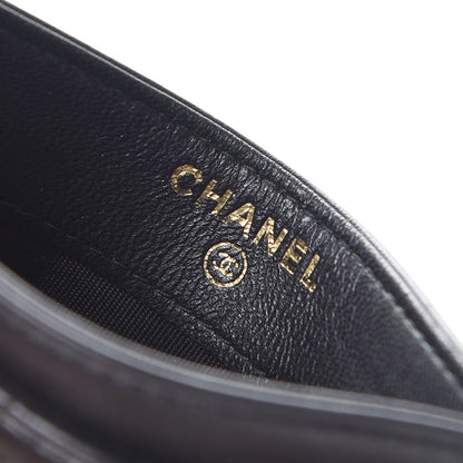 Chanel Lambskin Quilted CC Card Holder Black 6 of 8