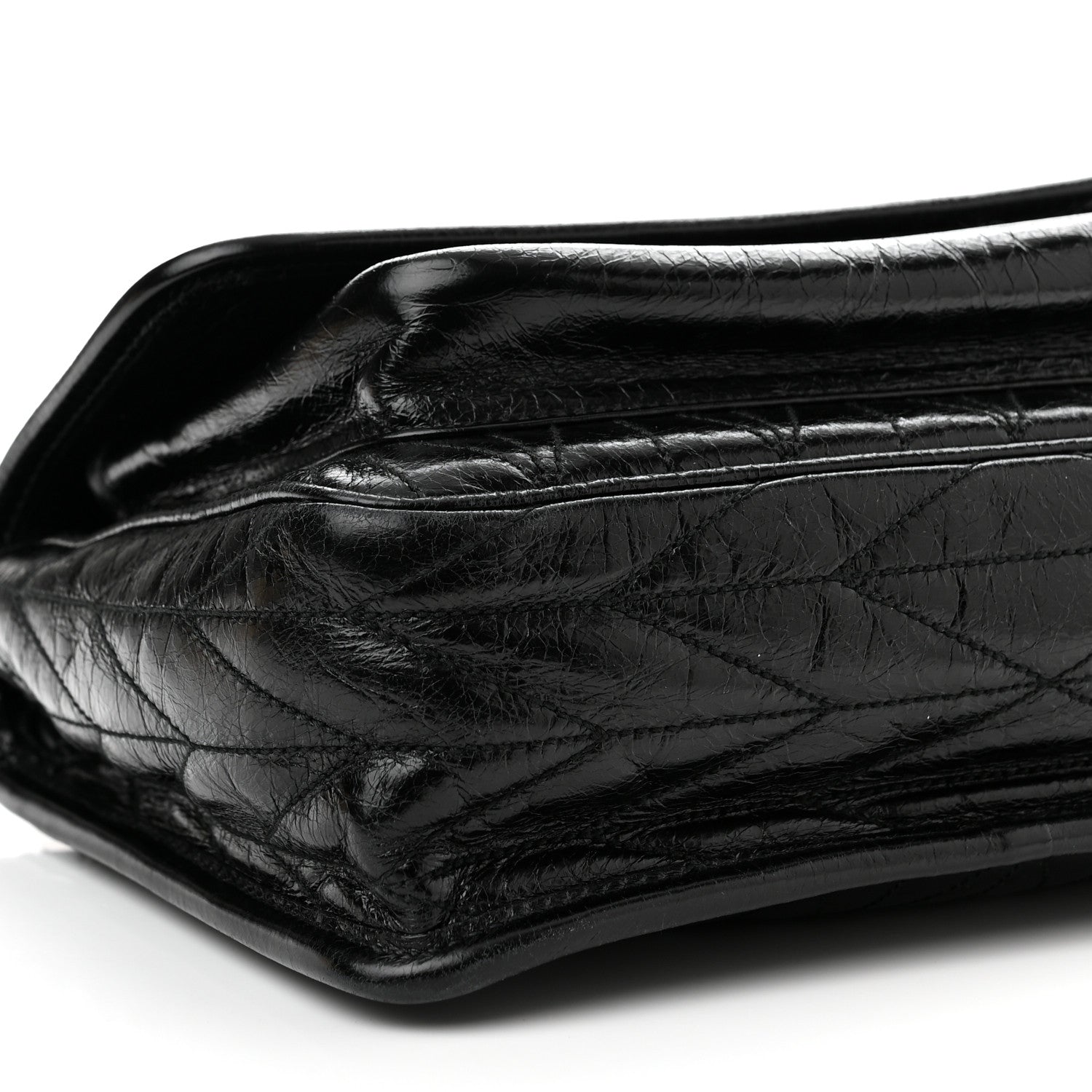 Miu Miu Vitello Shine Trapu Shoulder Bag Black 8 of 9