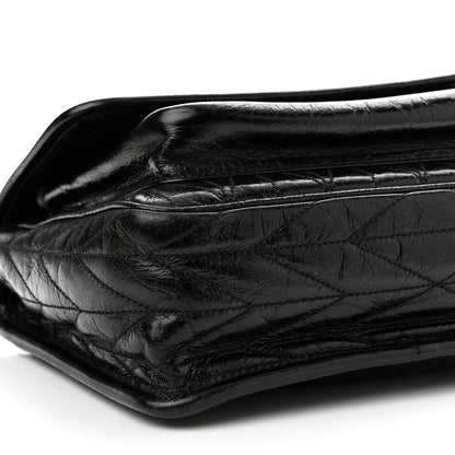 Miu Miu Vitello Shine Trapu Shoulder Bag Black 8 of 9