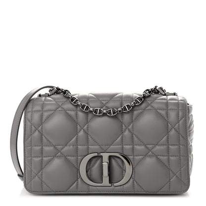 Christian Dior Calfskin Macrocannage Medium Caro Bag Iron Grey 1 of 10