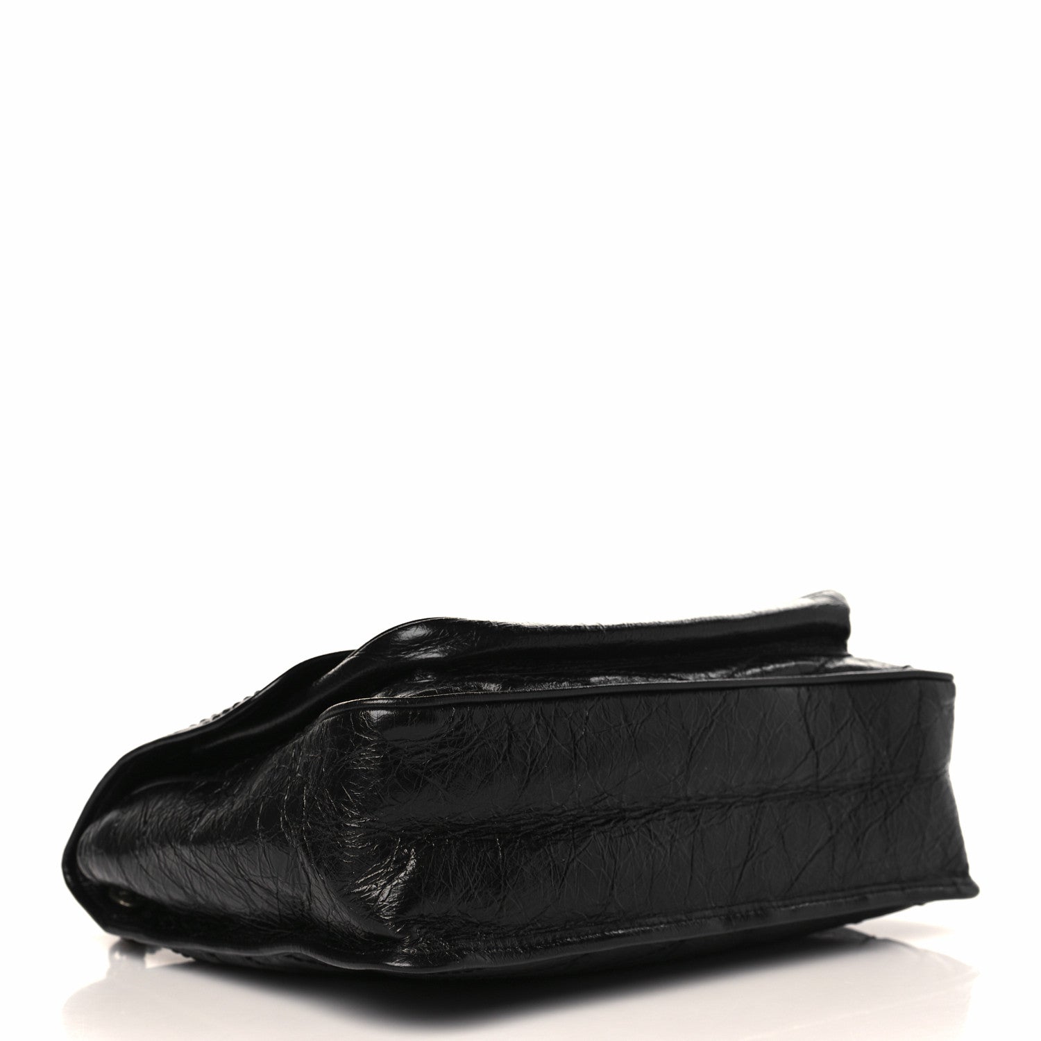 Saint Laurent Crinkled Calfskin Matelasse Monogram Large Niki Chain Satchel Black 3 of 9