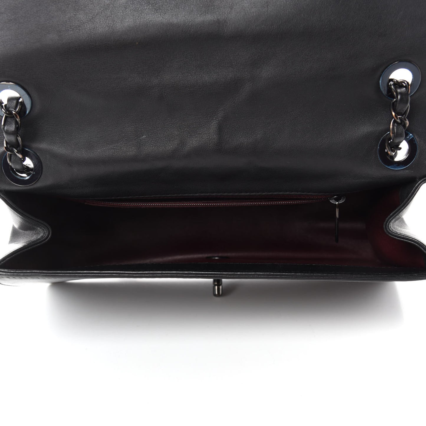 Calfskin Small Propeller Flap Black