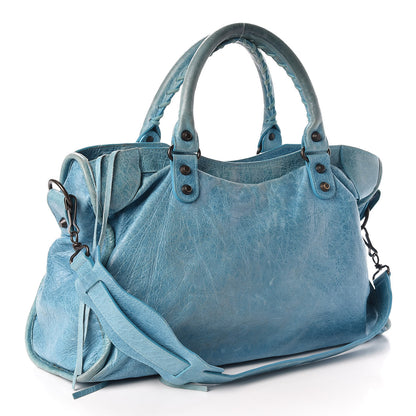 Balenciaga Agneau Classic Hardware City Bleu Paon 4 of 15
