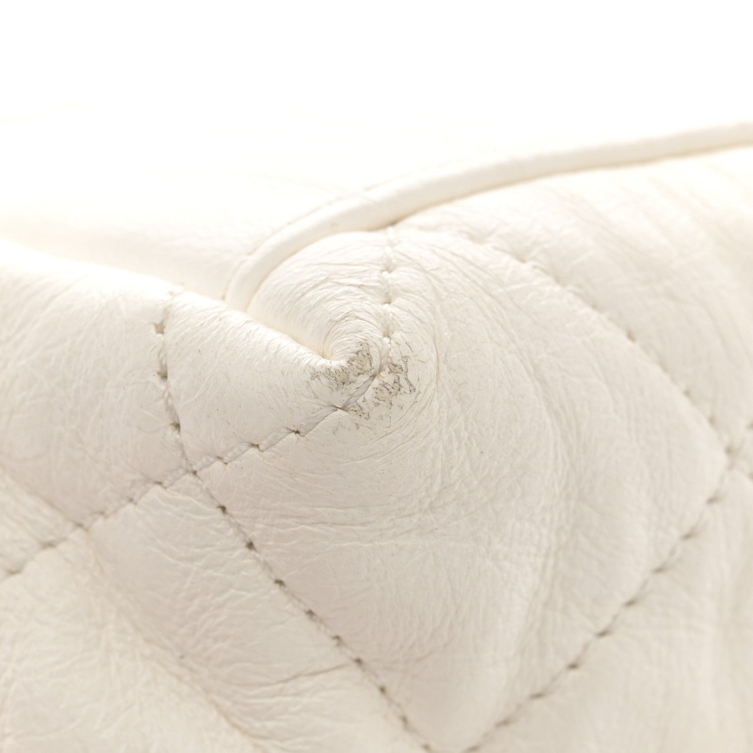 Chanel Crumpled Lambskin Quilted Small CC Links Shoulder Bag White 11 of 13