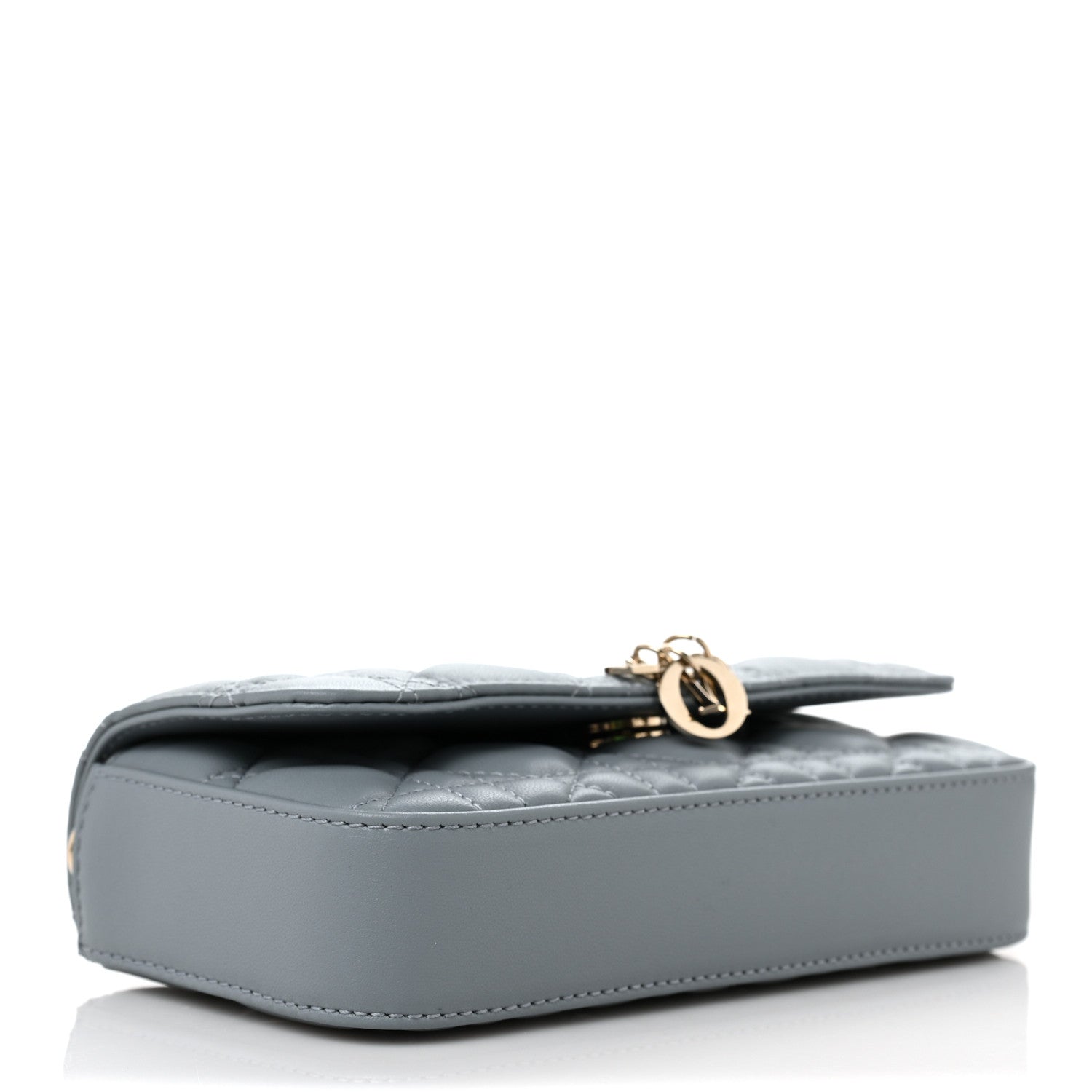 Christian Dior Lambskin Cannage Dior Talk Phone Pouch Cloud Blue 3 of 7