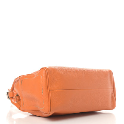 Prada Vitello Daino Shoulder Bag Papaya 3 of 5