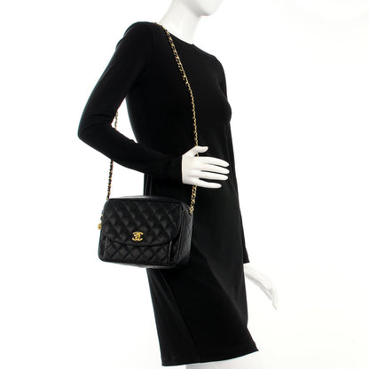 Chanel Caviar Quilted Camera Case Black 2 of 8