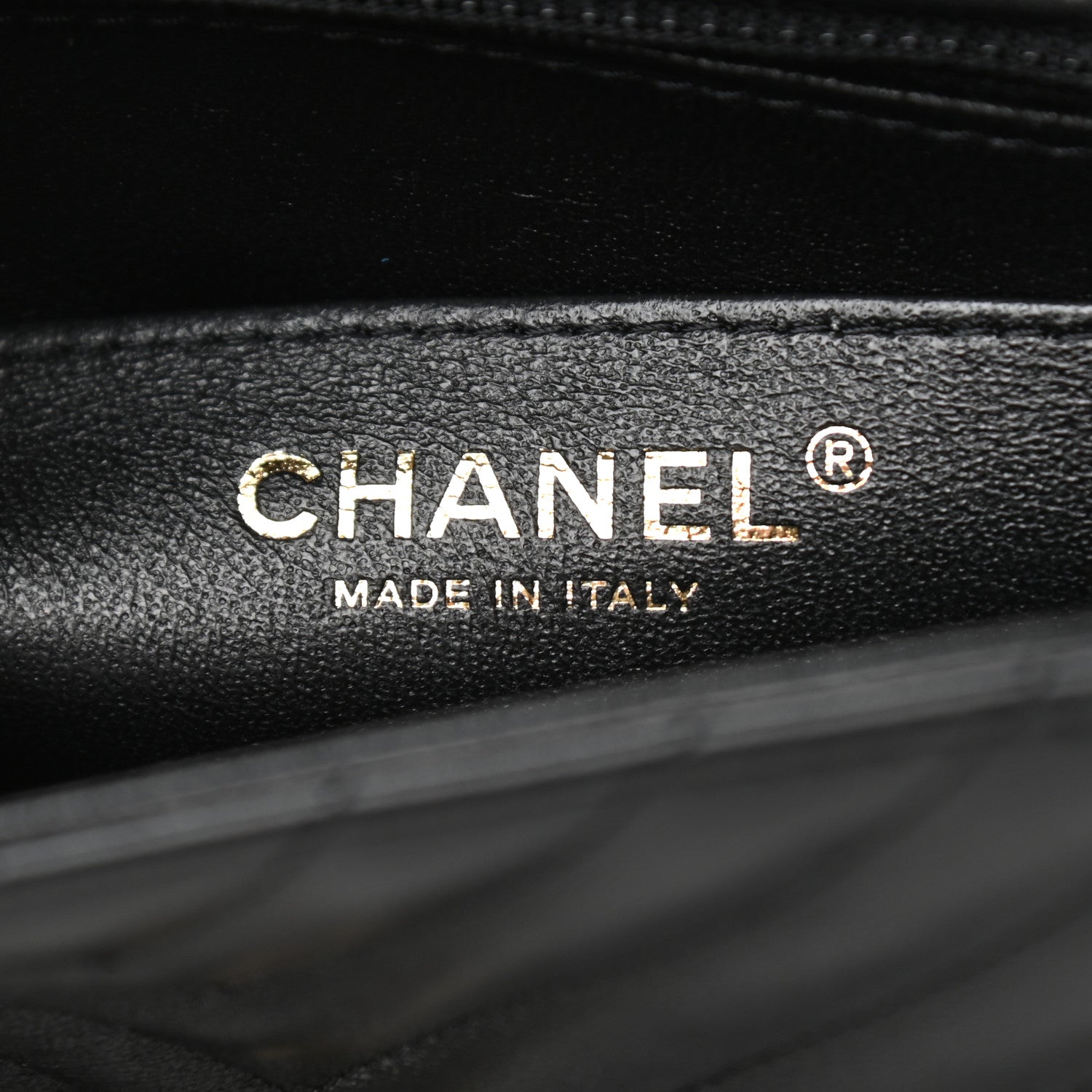 Chanel Lambskin Chevron Quilted Mini Square Flap Black 6 of 12