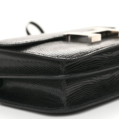 Hermes Lizard Constance 18 Black 17 of 25