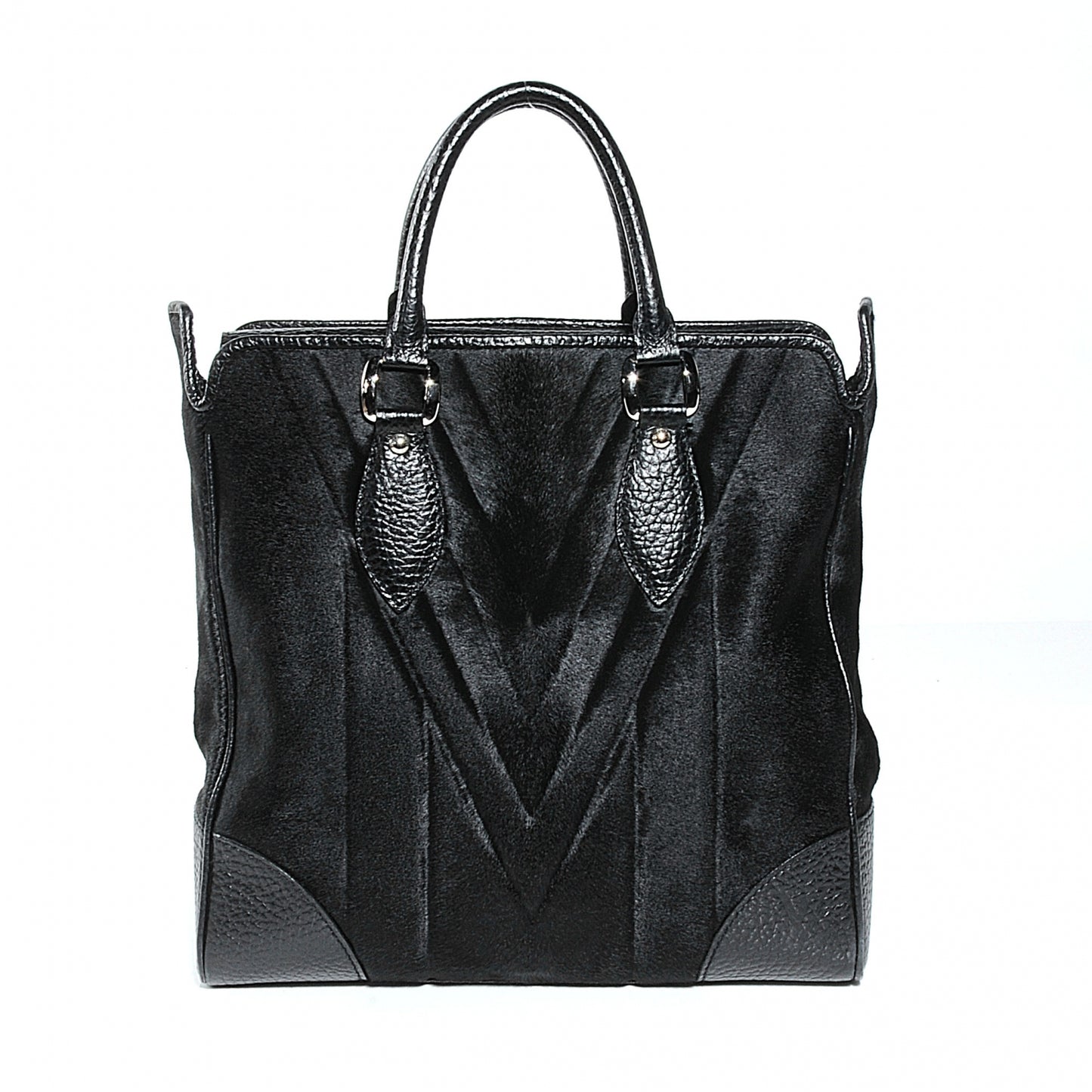 Mens Pony Hair Cabas Whistler Black