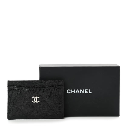Chanel Caviar Quilted Card Holder Black 9 of 9