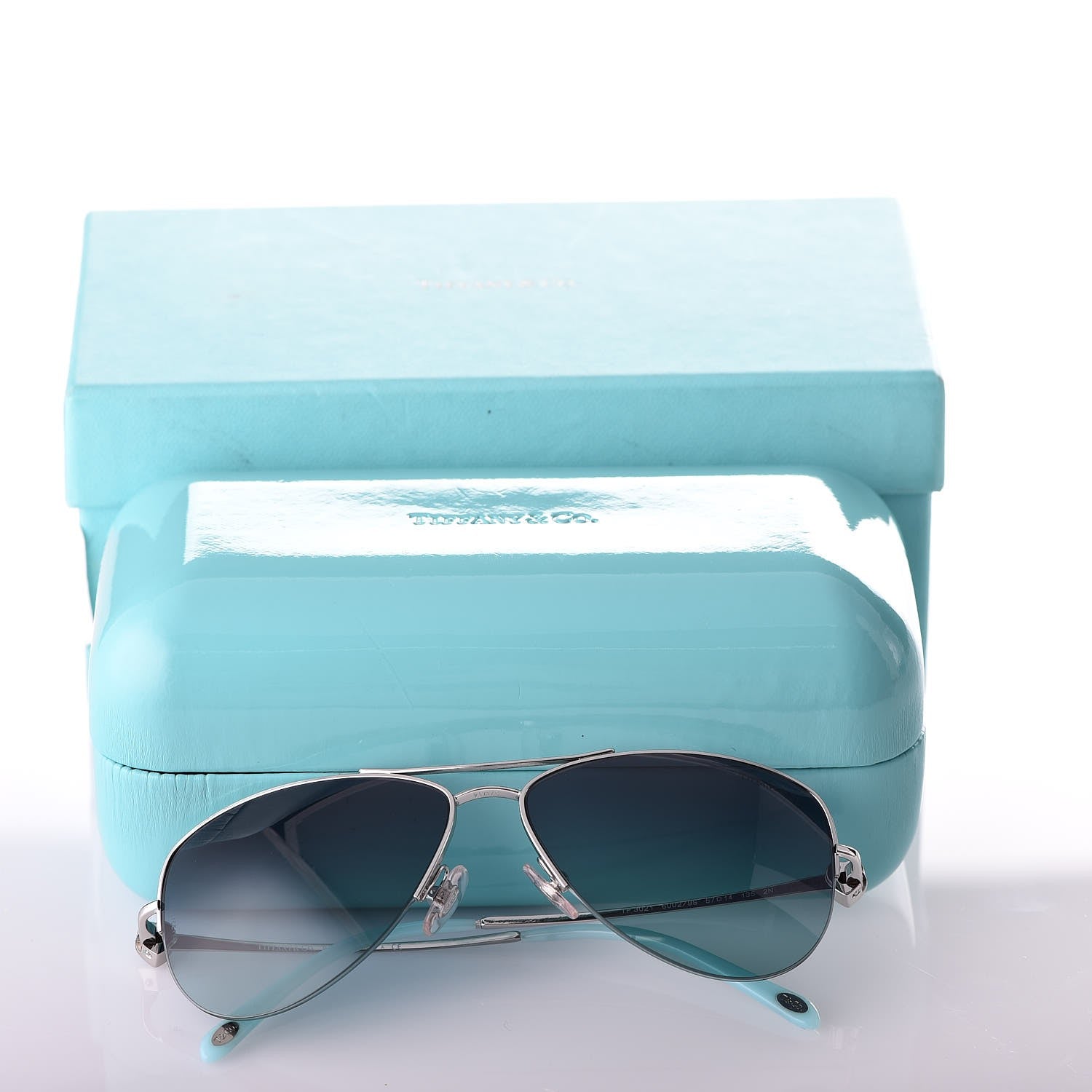 Tiffany TF3021 6002/9S Sunglasses Silver Blue 8 of 8