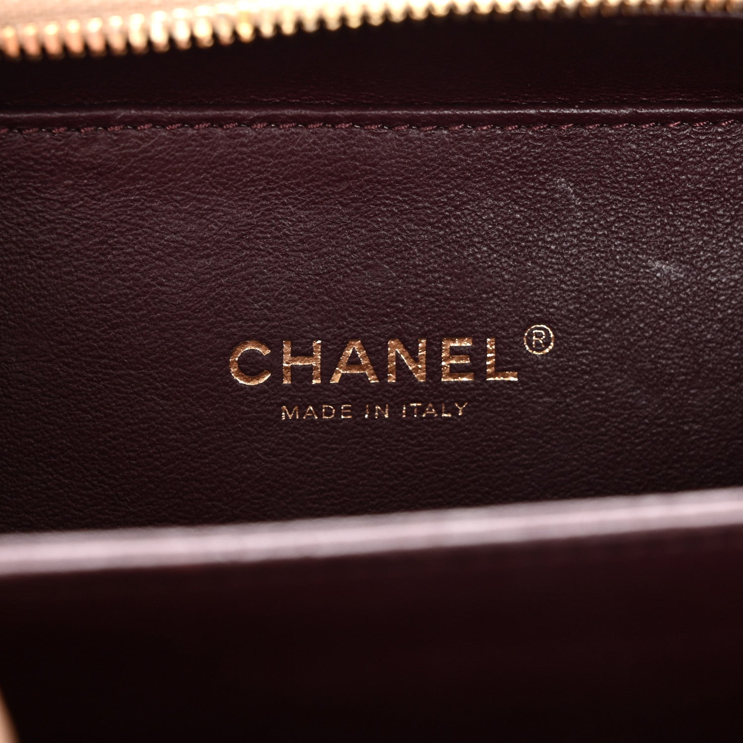 Chanel Caviar Quilted Small CC Filigree Vanity Case Beige Black 6 of 11