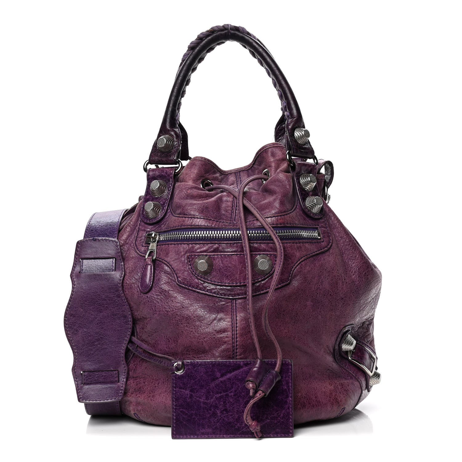Balenciaga Agneau Giant 21 Silver Hardware Pompon Raisin 1 of 4
