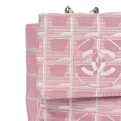 Chanel Nylon Medium Travel Flap Pink 24 of 25