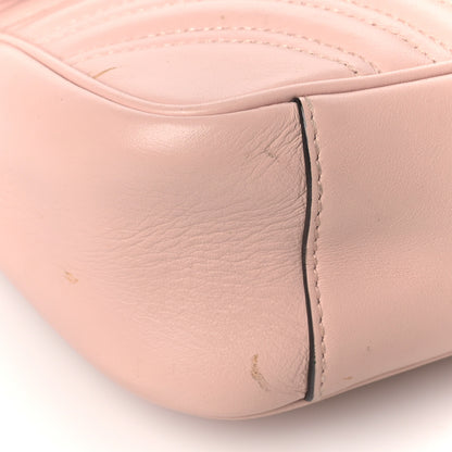 Gucci Calfskin Matelasse Small GG Marmont Shoulder Bag Perfect Pink 7 of 11