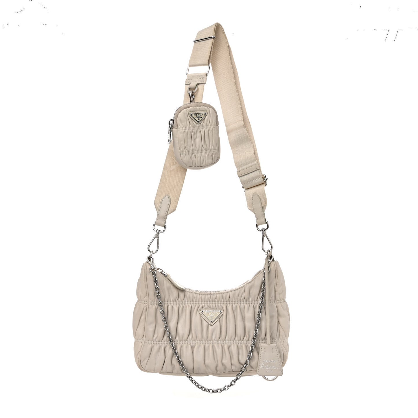 Nappa Gaufre Re-Edition 2005 Shoulder Bag Talco
