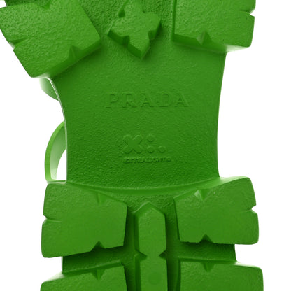 Prada Foam Rubber Metal Triangle Logo Mens Monolith 55mm Cage Sandals 11 Mela 6 of 10