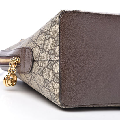 Gucci GG Supreme Monogram Web Medium Ophidia Top Handle Dome Bag Brown 9 of 13