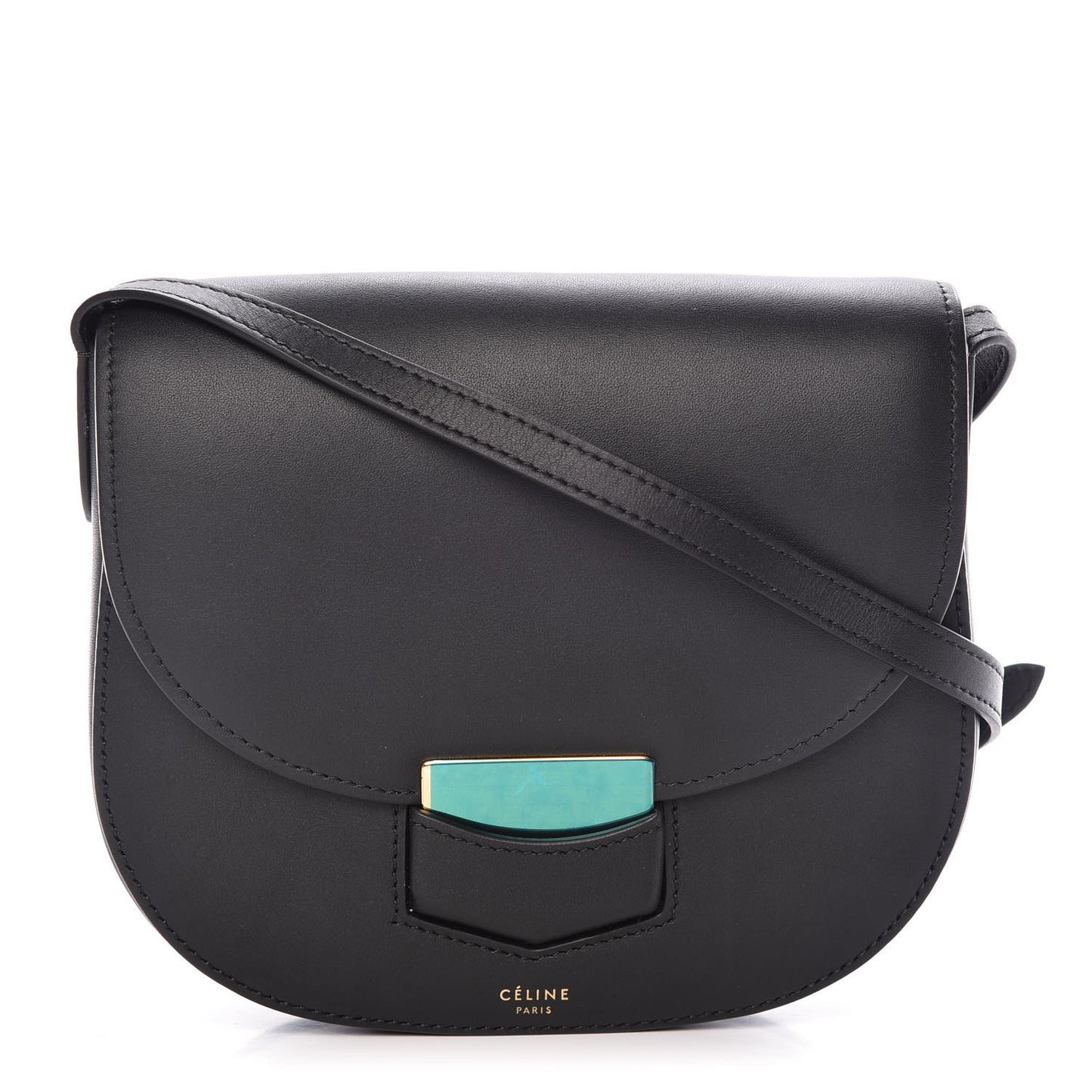 Smooth Calfskin Small Trotteur Black
