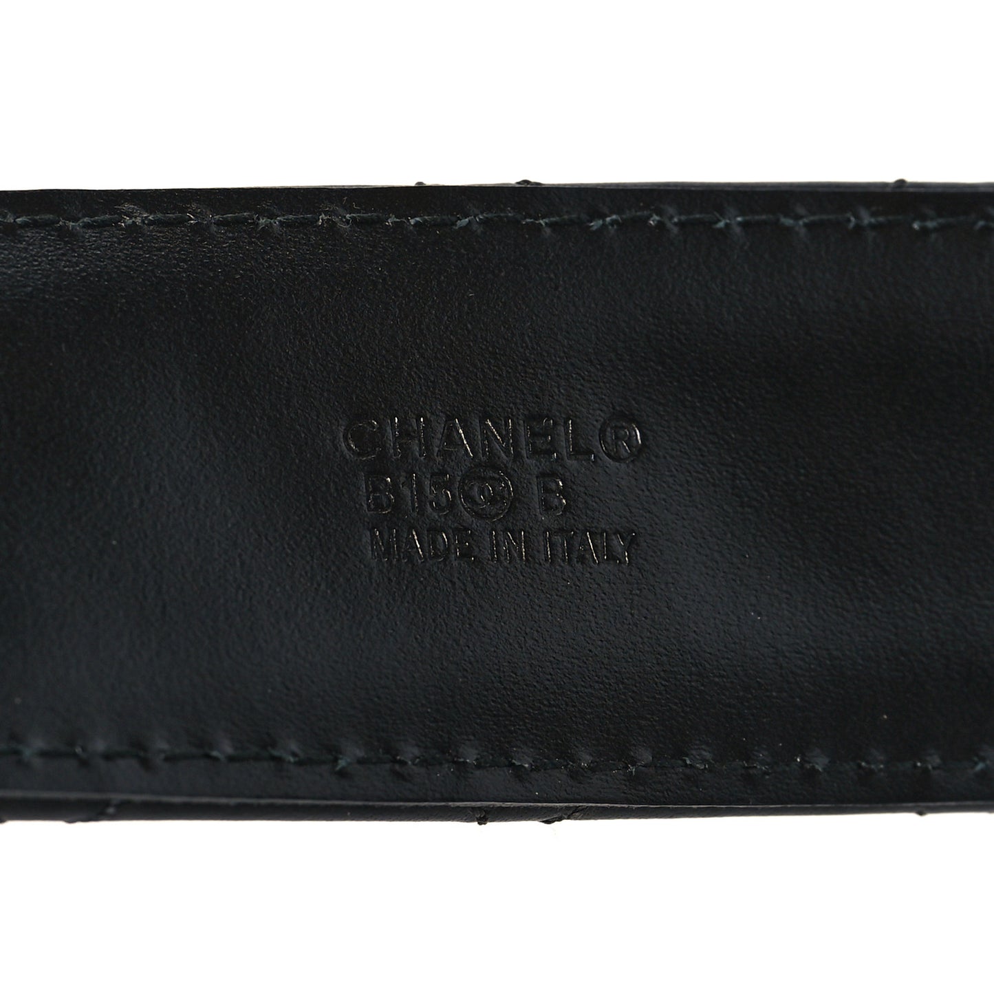 Lambskin Quilted CC Chain Belt 75 30 Black