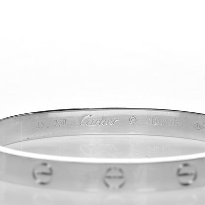 Cartier 18K White Gold LOVE Bracelet 15 4 of 7