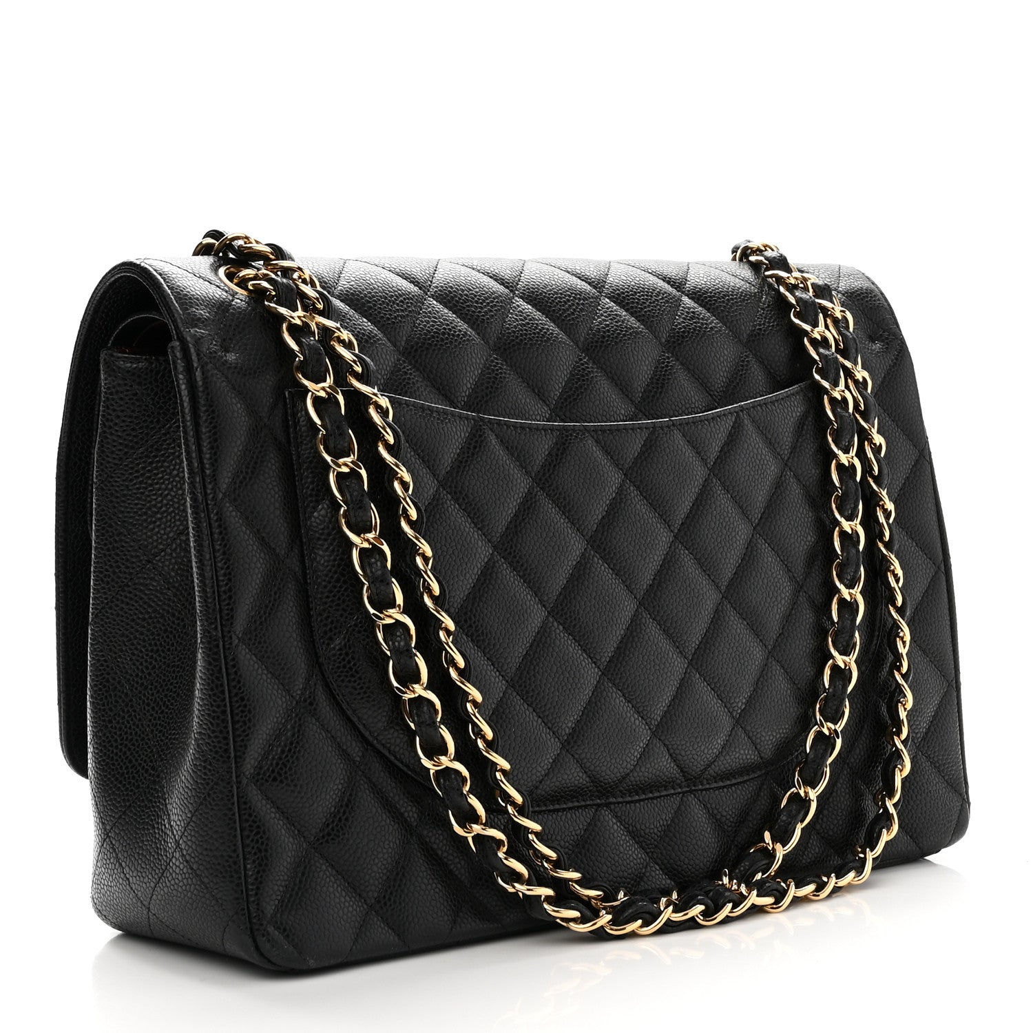 Chanel Caviar Quilted Maxi Double Flap Black 3 of 10