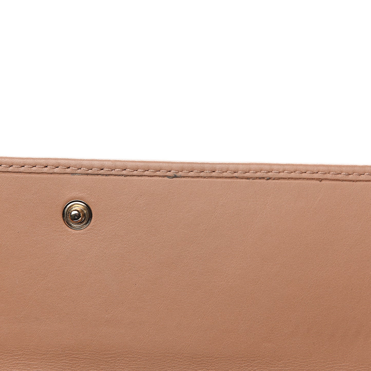 Calfskin Lovely Heart Continental Wallet Rose Beige