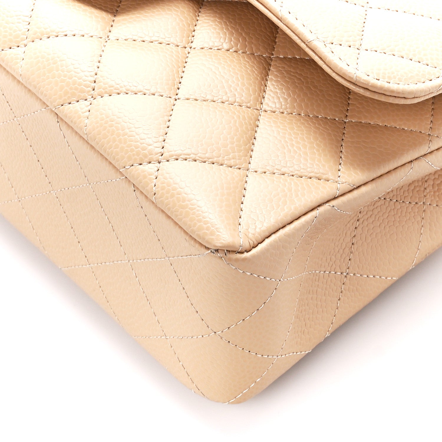 Chanel Caviar Quilted Small Double Flap Beige 11 of 11