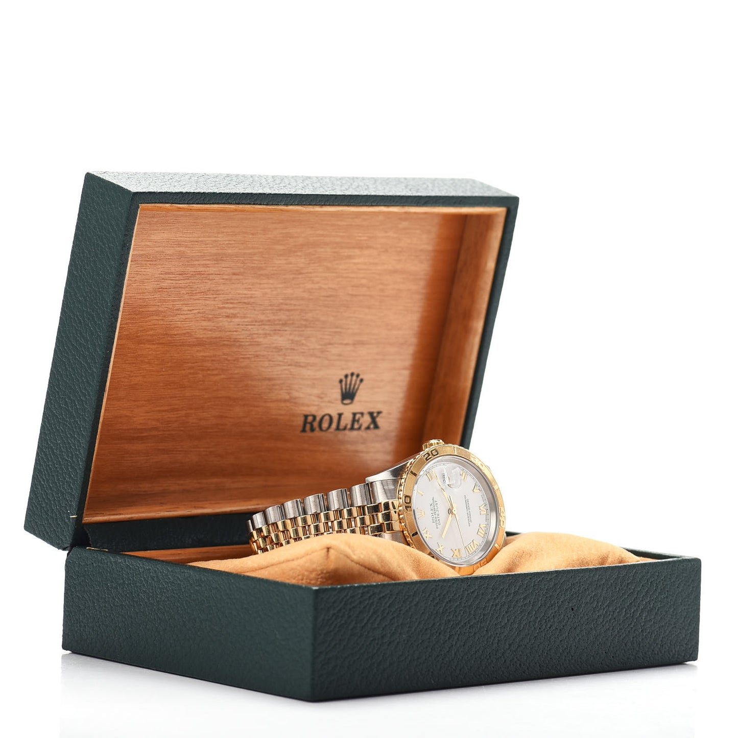 Stainless Steel 18K Yellow Gold 36mm Oyster Perpetual Datejust Watch White Roman 16263
