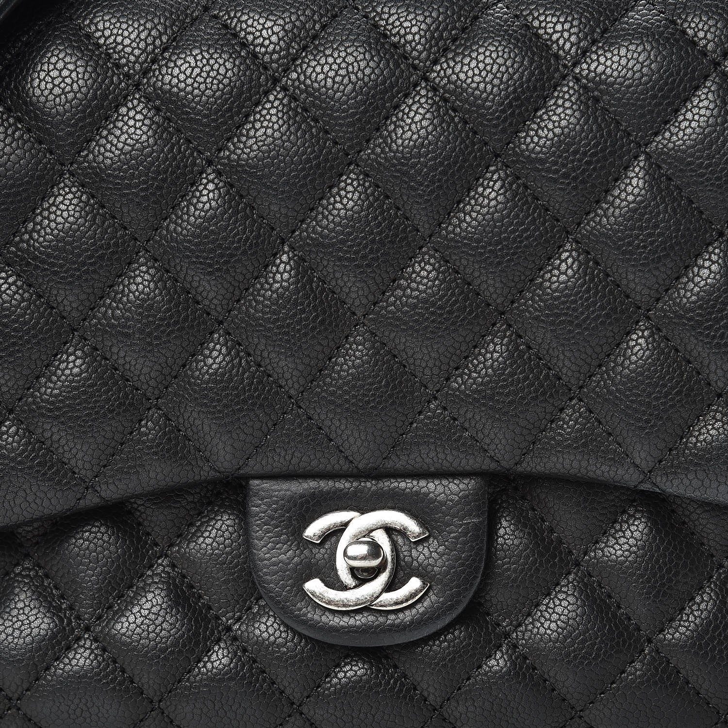 Chanel Caviar Quilted Medium Rock In Rome Single Flap Black 8 of 12