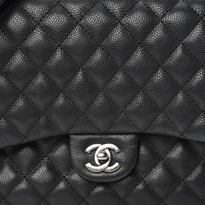 Chanel Caviar Quilted Medium Rock In Rome Single Flap Black 8 of 12