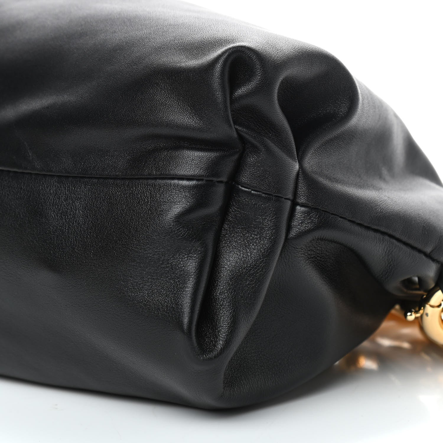 Bottega Veneta Calfskin The Pouch Chain Black 9 of 9