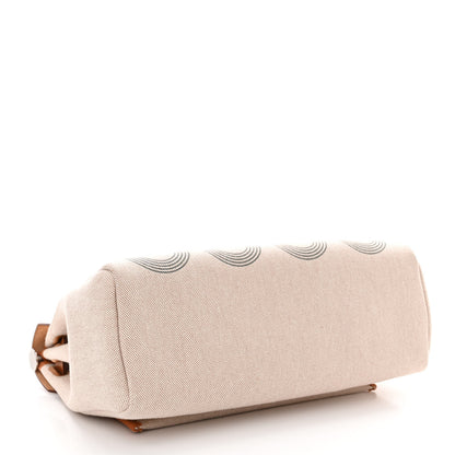 Hermes H Plume Canvas Vache Hunter Circuit 24 Herbag Zip Retourne 31 Gris Meyer Ecru Beige Naturel 5 of 11