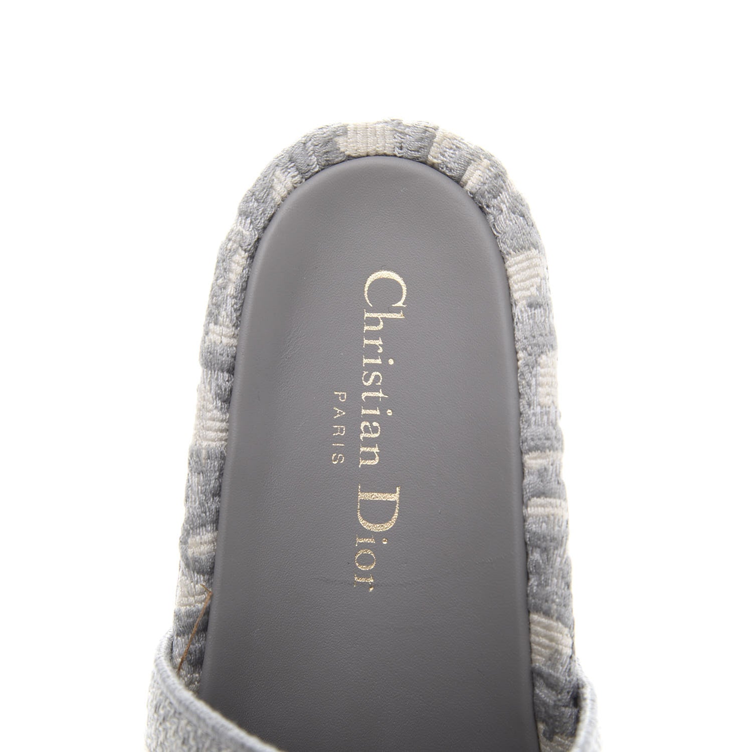 Christian Dior Oblique D-Way Platform Sandal 36 Grey Stone 6 of 8