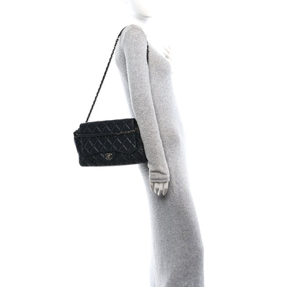 Chanel Lambskin Quilted Chanel 3 Accordion Flap Bag Black 3 of 10