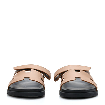 Hermes Calfskin Mens Chypre Sandals 41.5 Naturel 2 of 9