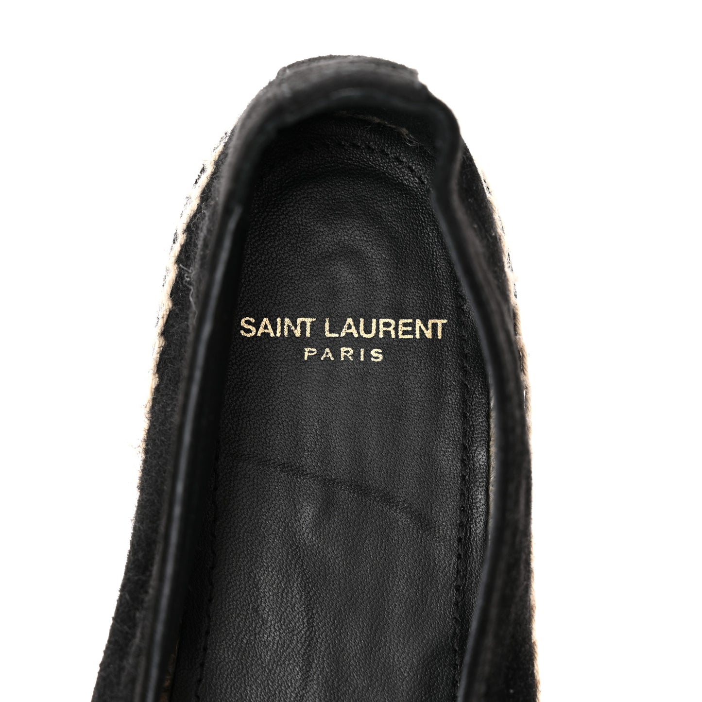 Suede Monogram Espadrilles 36.5 Black