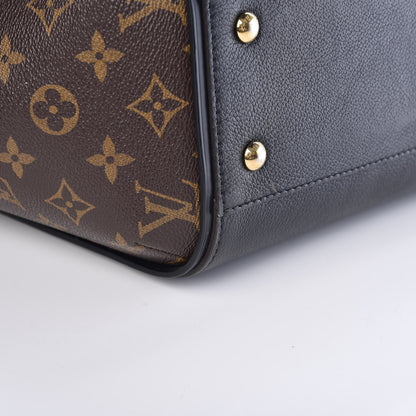 Louis Vuitton Calfskin Monogram Kimono Tote Black 12 of 14
