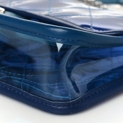 Chanel PVC Lambskin Stitched Mini Coco Splash Flap Blue 9 of 10