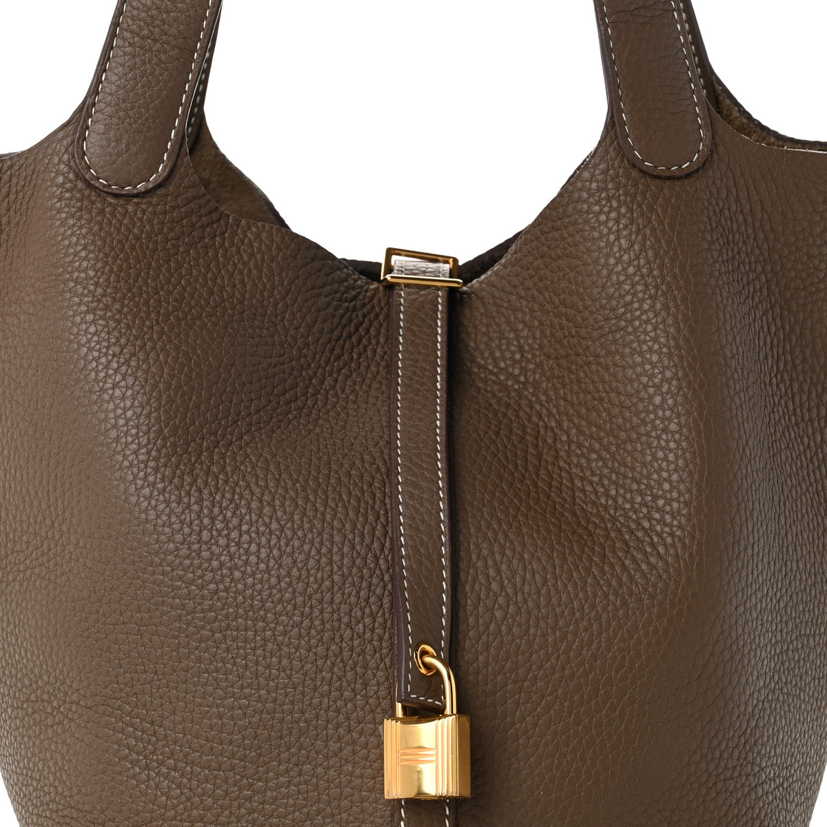 Hermes Taurillon Clemence Picotin Lock 22 MM Etoupe 7 of 10