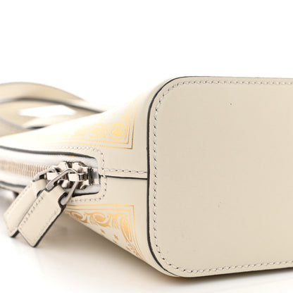 Gucci X SEGA Calfskin GUCCY Stars Mini Dome Shoulder Bag Mystic White Gold 9 of 15