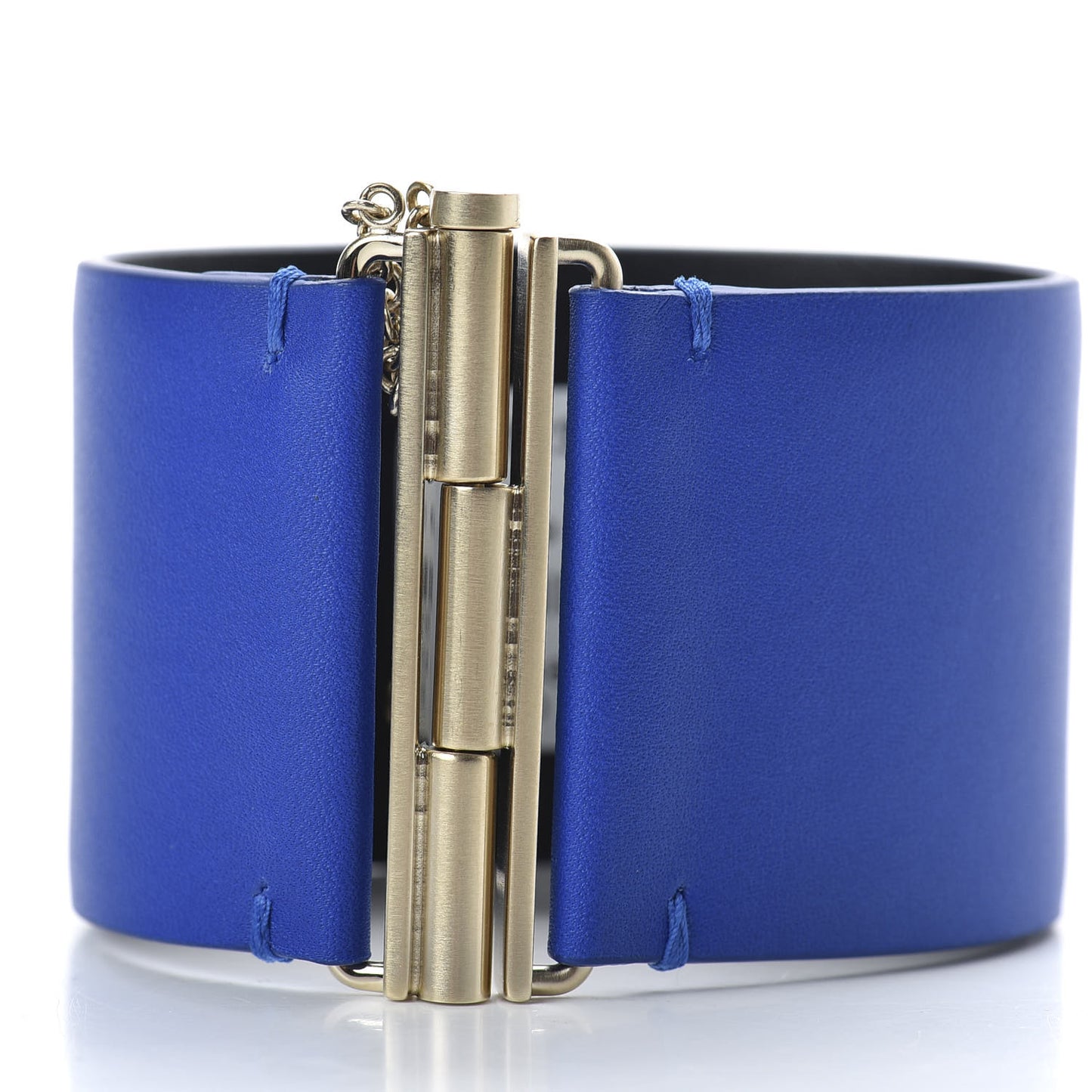 Calfskin CC Wide Cuff M Blue