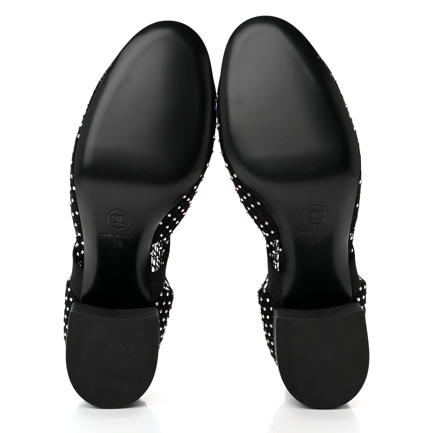 Resille Strass Kid Suede Patent Mary Jane Short Boots 39 Black