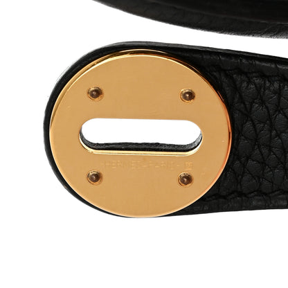 Hermes Taurillon Clemence Lindy 26 Black 8 of 12
