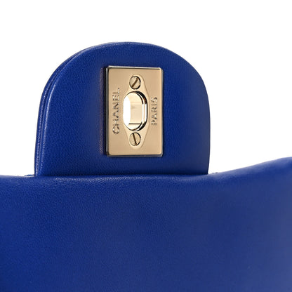 Chanel Lambskin Quilted Mini Square Flap Blue 7 of 12