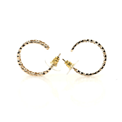 Chanel Metal CC Hoop Earrings Gold 5 of 6