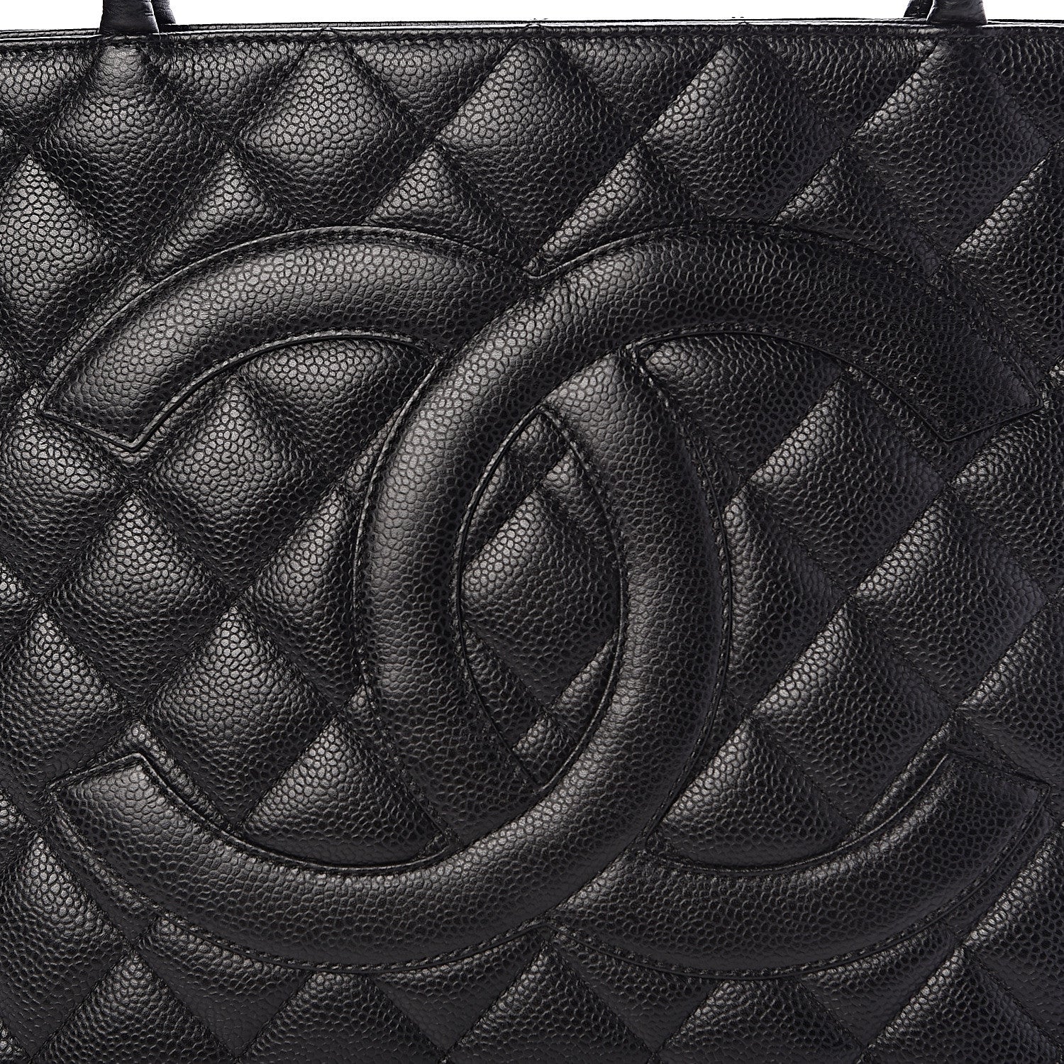 Chanel Caviar Quilted Medallion Tote Black 8 of 10