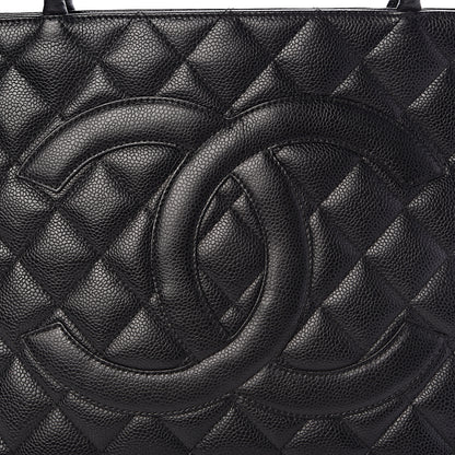 Chanel Caviar Quilted Medallion Tote Black 8 of 10