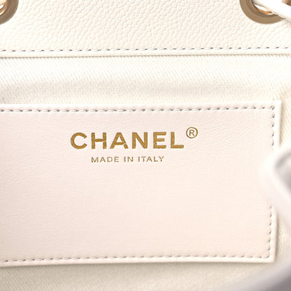 Chanel Caviar Quilted Mini Business Affinity Backpack White 6 of 10